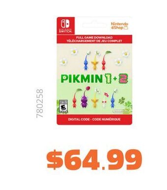 GameStop Nintendo switch pikmin 1 & 2 bundle - digital offer