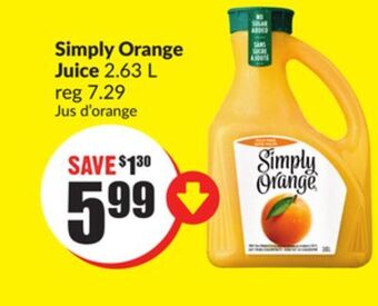 Chalo FreshCo Simply orange juice 2.63 l offer