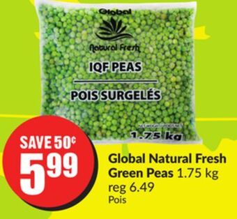 Chalo FreshCo Global natural fresh green peas 1.75 kg offer