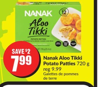 Chalo FreshCo Nanak aloo tikki potato patties 720 g offer