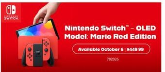 GameStop Nintendo switch - oled model: mario red edition offer