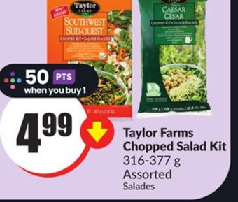 Chalo FreshCo Taylor farms chopped salad kit 316-377 g assorted offer