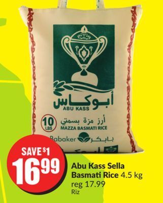 Chalo FreshCo Abu kass sella basmati rice 4.5 kg offer