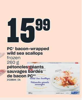 Valu-mart Pétoncles géants sauvages bardés de bacon pc, 260 g offer