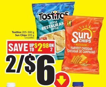 Chalo FreshCo Tostitos 205-300 g sun chips 205 g offer