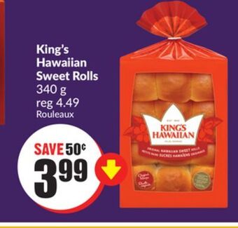 Chalo FreshCo King's hawaiian sweet rolls 340 g offer