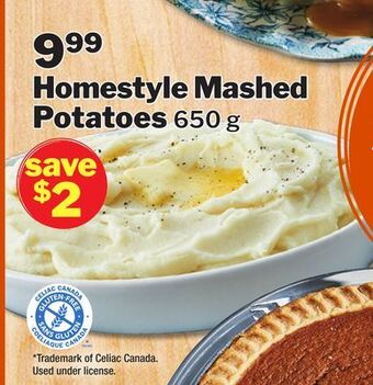 M & M Food Market Homestyle mashed potatoes offer