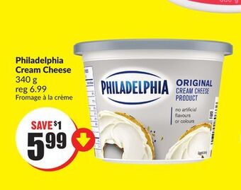FreshCo Philadelphia cream cheese 340g offer