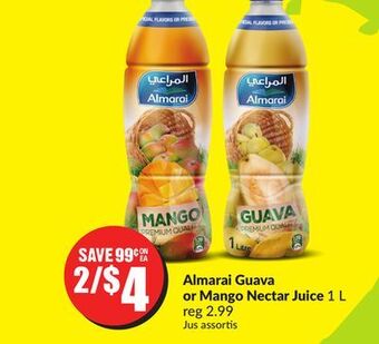 FreshCo Almarai guava or mango nectar juice 1 l offer