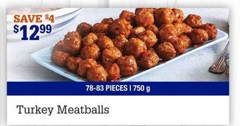 M & M Food Market Turkey meatballs offer