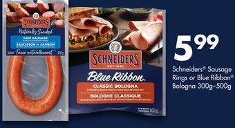 FreshCo Schneiders sausage rings or blue ribbon bologna 300g-500g offer
