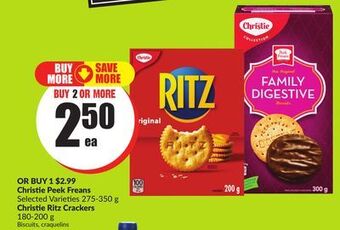 FreshCo Christie ritz crackers 180-200g offer