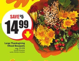 FreshCo Large thanksgiving mixed bouquets offer