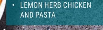 M & M Food Market Lemon herb chicken and pasta offer