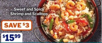 M & M Food Market Sweet and spicy shrimp and scallops offer
