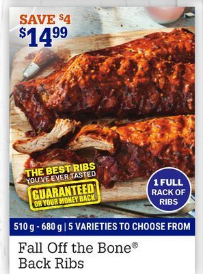 M & M Food Market Fall off the bone back ribs offer