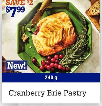 M & M Food Market Cranberry brie pastry offer