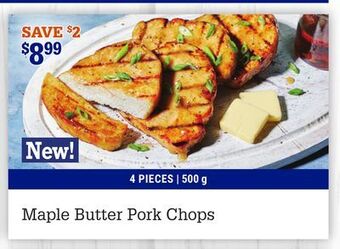 M & M Food Market Maple butter pork chops offer