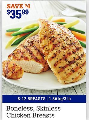 M & M Food Market Boneless, skinless chicken breasts offer