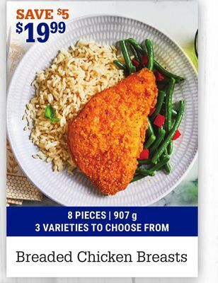 M & M Food Market Breaded chicken breasts offer