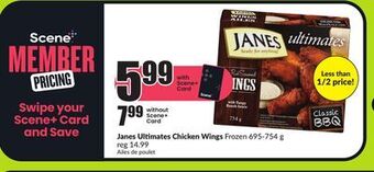FreshCo Janes ultimates chicken wings frozen 695-754 g offer