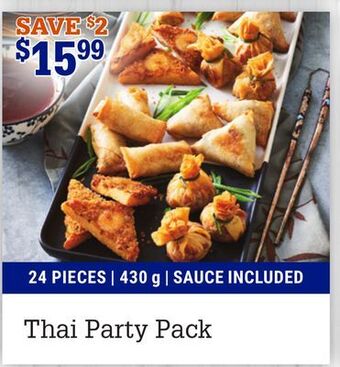 M & M Food Market Thai party pack offer