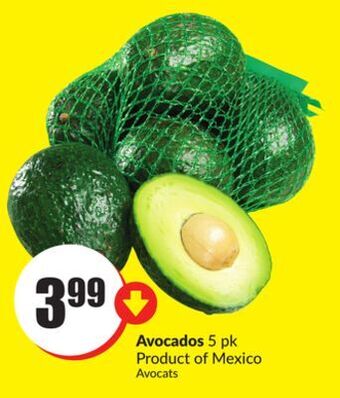 FreshCo Avocados 5 pk product of mexico offer