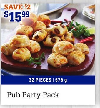 M & M Food Market Pub party pack offer