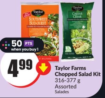 FreshCo Taylor farms chopped salad kits 316-377 g offer