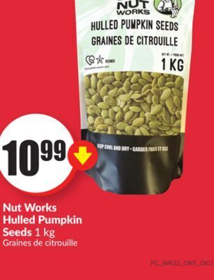 FreshCo Nut works hulled pumpkin seeds 1 kg offer