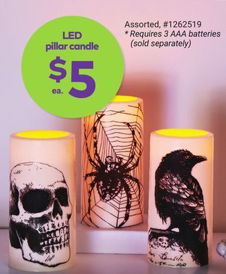 Giant Tiger Led pillar candle offer