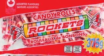 Giant Tiger Rockets candy rolls offer