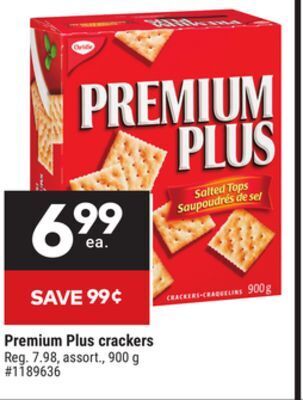 Giant Tiger Christie premium plus crackers offer