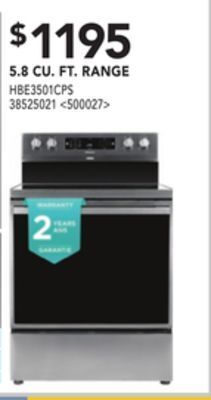 RONA Hisense 5.8 cu. ft. range offer