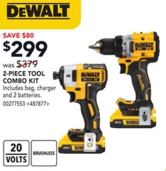 RONA Dewalt 2-piece tool combo kit offer