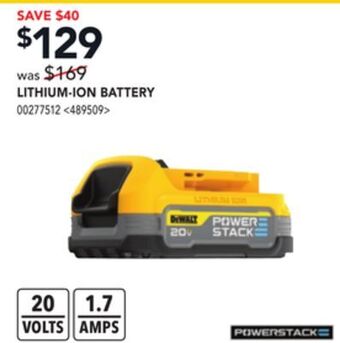 RONA Lithium-ion battery offer