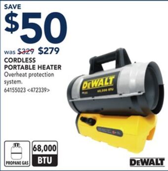 RONA Cordless portable heater offer