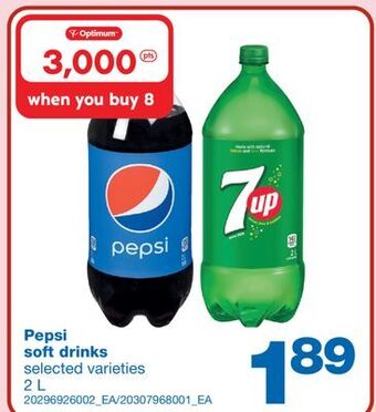 Wholesale Club Pepsi soft drinks, 2 l offer