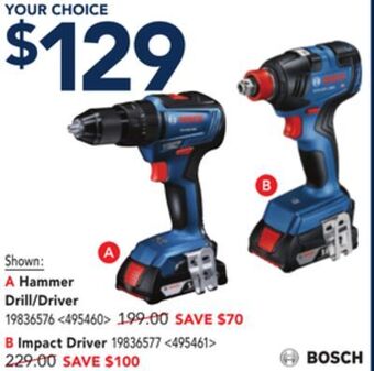 RONA Bosch hammer drill/driver offer