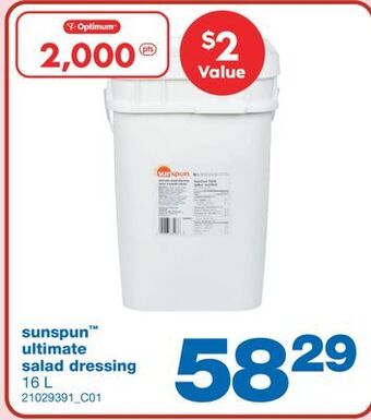 Wholesale Club Sunspun ultimate salad dressing, 16 l offer