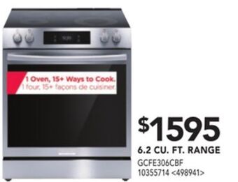 RONA Frigidaire gallery 6.2 cu. ft. range offer