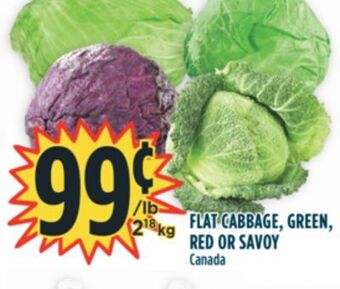 Marché Adonis Flat cabbage, green, red or savoy offer