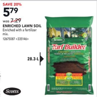 RONA Enriched lawn soil offer