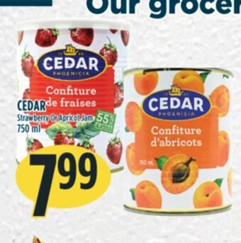 Marché Adonis Cedar strawberry or apricot jam offer