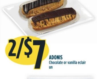 Marché Adonis Adonis chocolate or vanilla eclair offer