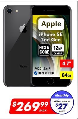 Factory Direct Apple 4.7 iphone se 2nd gen offer