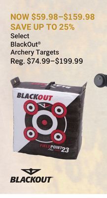 Bass Pro Select blackout archery targets offer