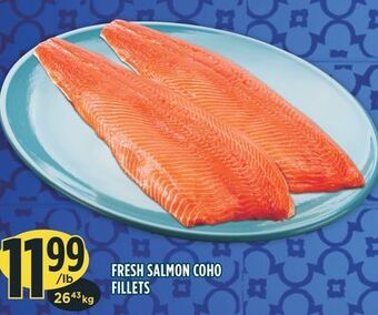 Marché Adonis Fresh salmon coho fillets offer