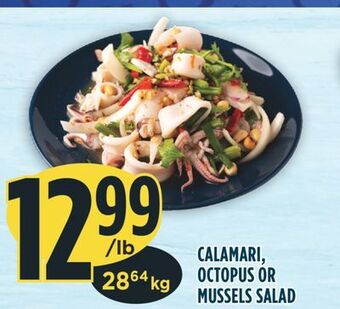 Marché Adonis Calamari, octopus or mussels salad offer