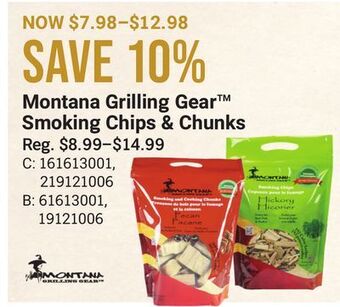 Bass Pro Montana grilling gear smoking chips & chunks offer